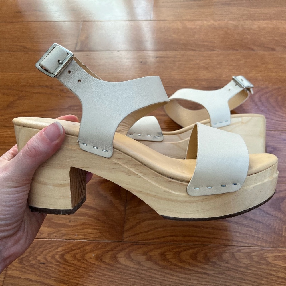 Nisolo All-Day Open Toe Clog - Bone